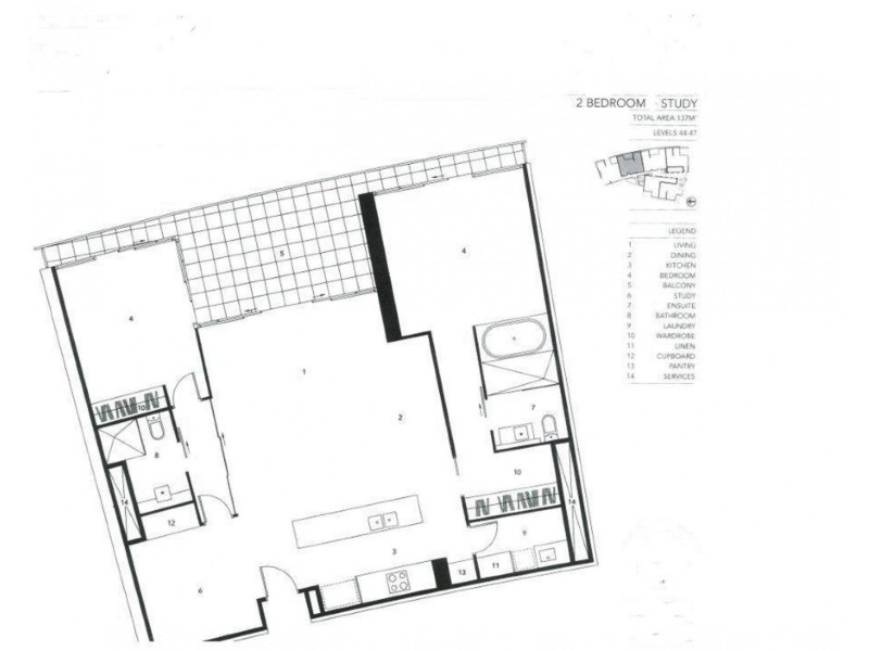 2453/9 Ferny Avenue, Surfers Paradise QLD 4217 Floorplan