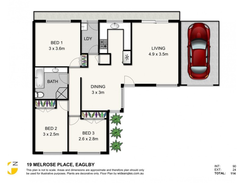 19 Melrose Place, Eagleby QLD 4207 Floorplan