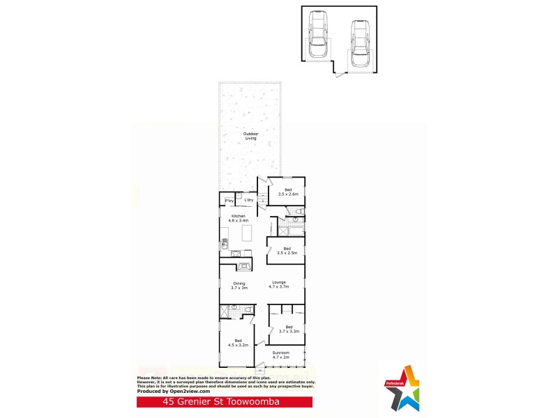 45 Grenier Street, Toowoomba City QLD 4350 Floorplan