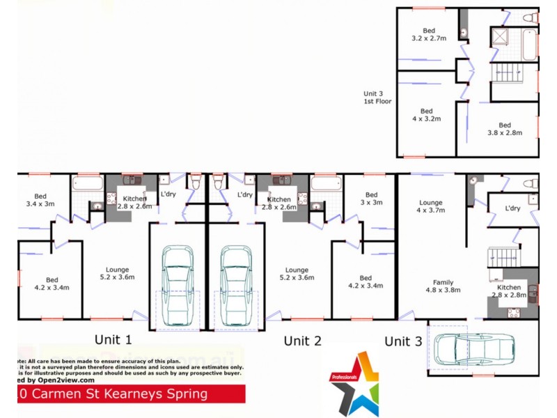 10  Carmen Street, Kearneys Spring QLD 4350 Floorplan