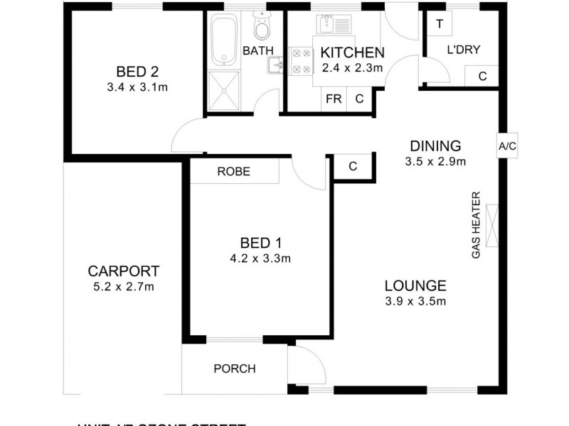4/7 Ozone Street, Alberton SA 5014 Floorplan