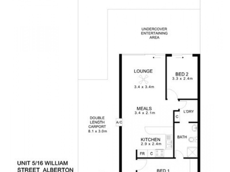 5/16 William Street, Alberton SA 5014 Floorplan