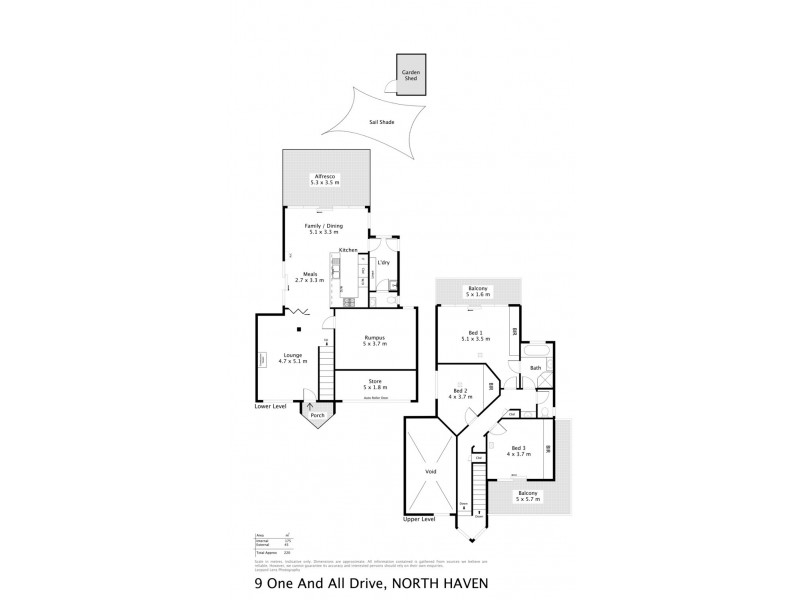9 One and All Drive, North Haven SA 5018 Floorplan