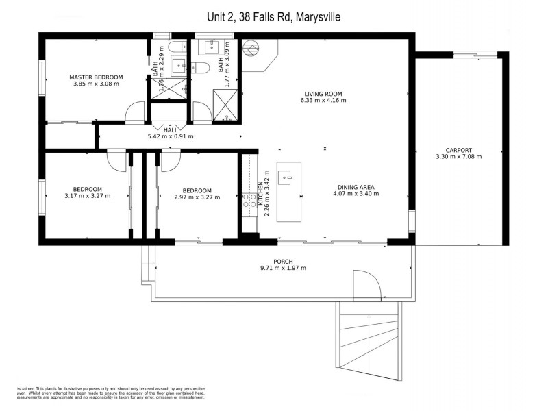 2/38 Falls Road, Marysville VIC 3779 Floorplan