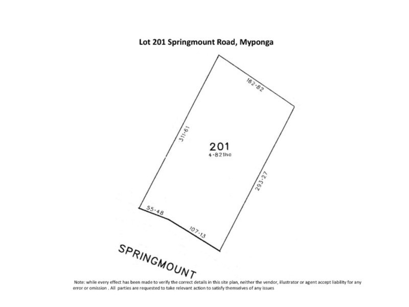 Lot 201 Springmount  Road, Myponga SA 5202