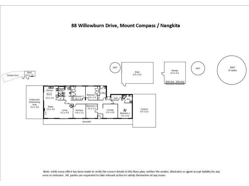 88 Willowburn Drive, Mount Compass SA 5210 Floorplan