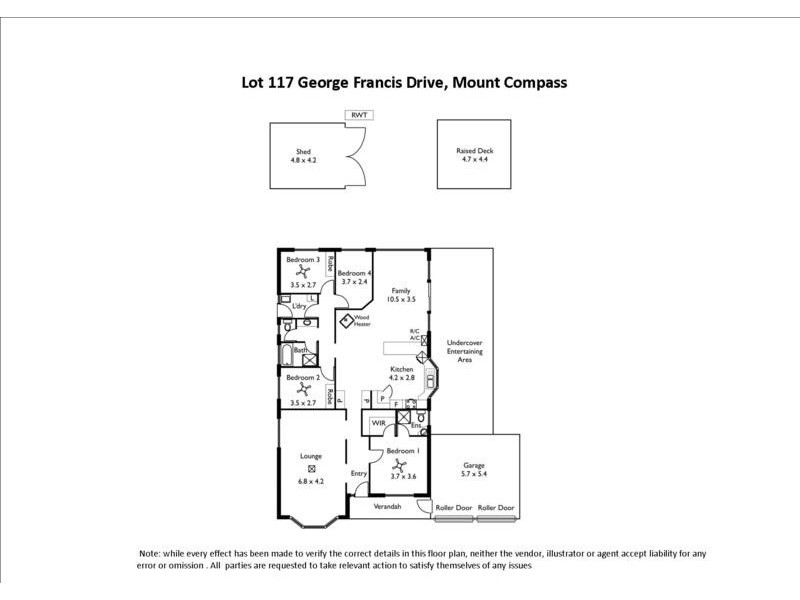 80 George Francis Drive, Mount Compass SA 5210 Floorplan