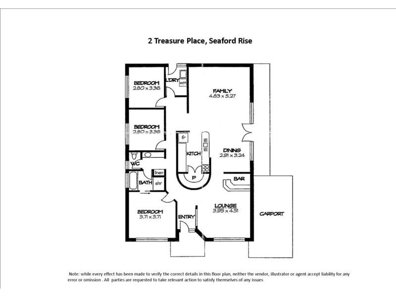2 Treasure Place, Seaford Rise SA 5169 Floorplan