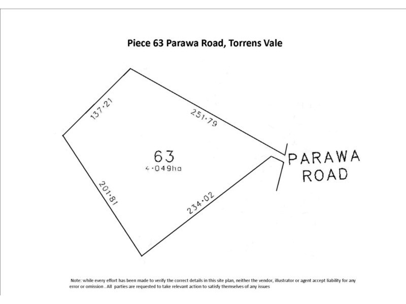 Piece 63 Parawa Road, Torrens Vale SA 5203