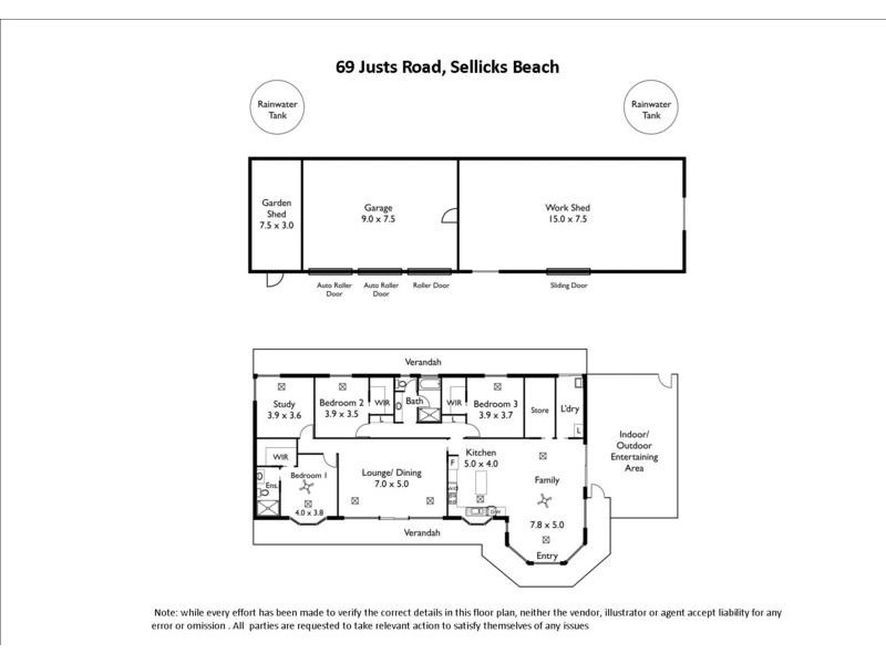 69 Justs Road, Sellicks Beach SA 5174 Floorplan