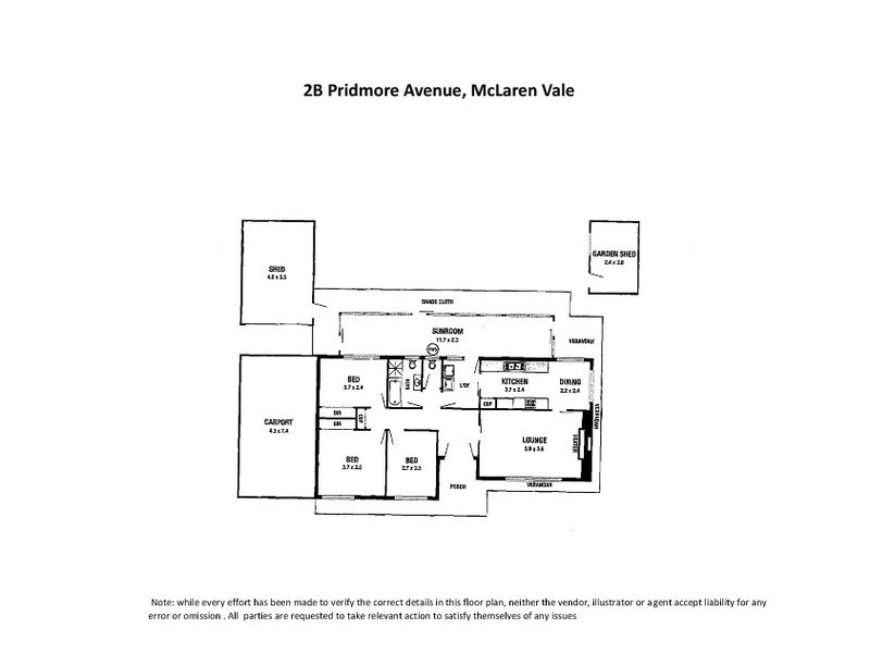 2B Pridmore Avenue, Mclaren Vale SA 5171 Floorplan