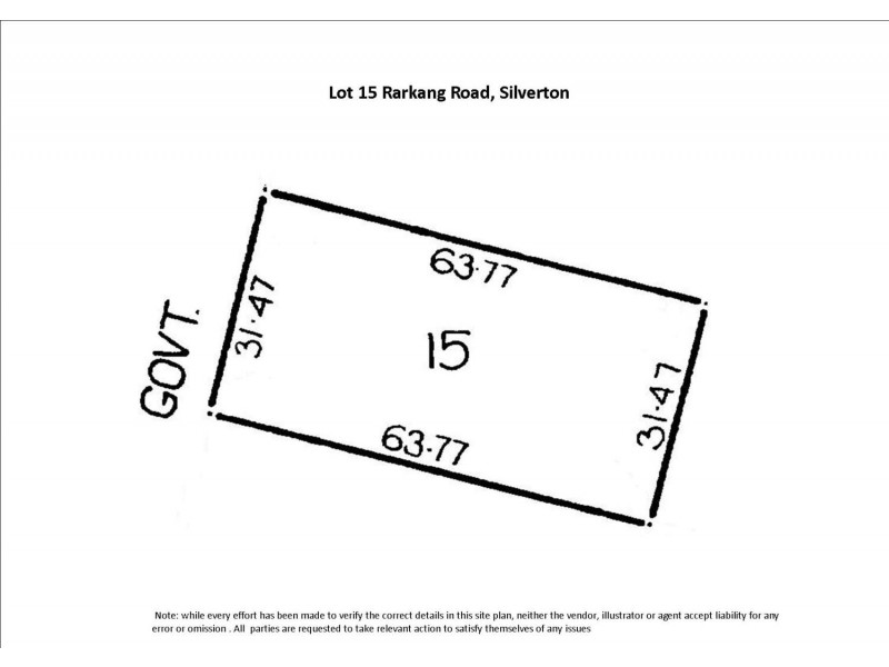 Lot 15 Rarkang Road, Silverton SA 5204 Floorplan