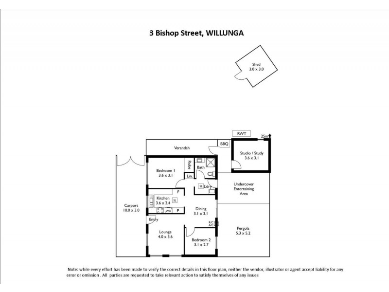 3 Bishop Street, Willunga SA 5172 Floorplan