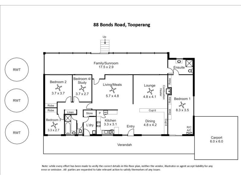 88 Bonds Road, Tooperang SA 5255 Floorplan