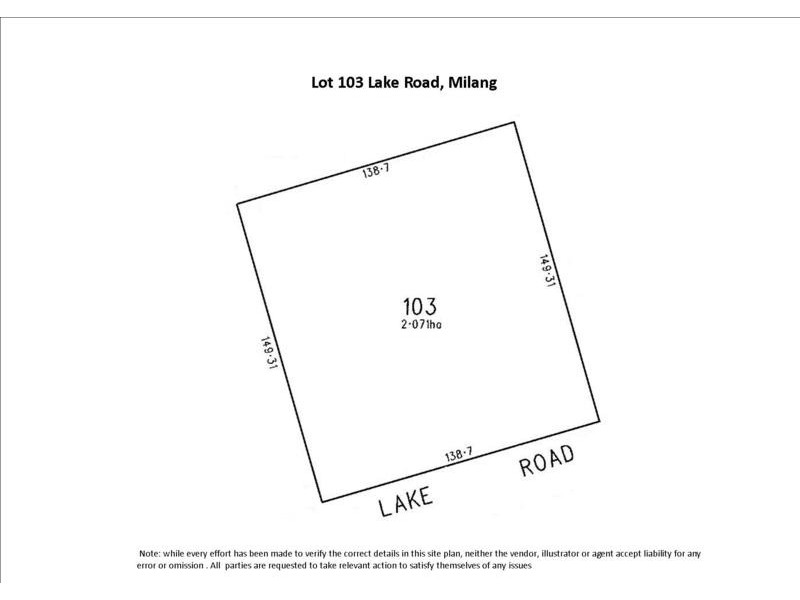 Lot 103 Lake Road, Milang SA 5256 Floorplan