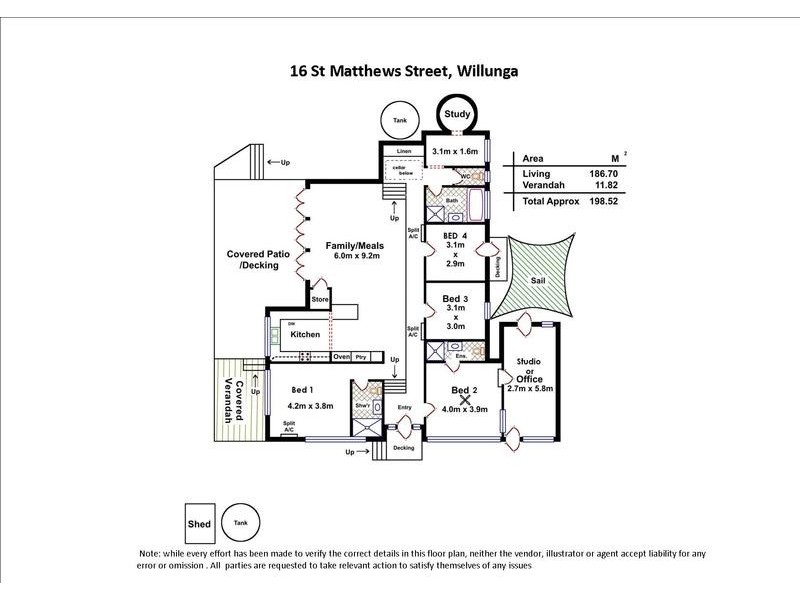16 St Matthews Street, Willunga SA 5172 Floorplan