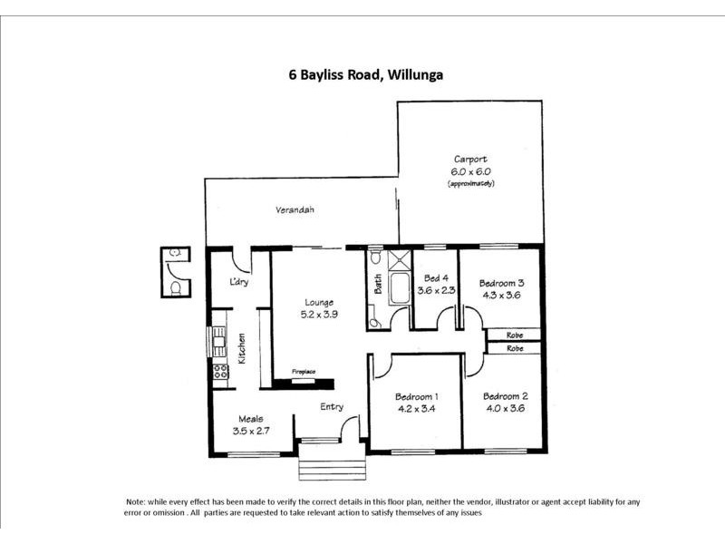 6 Bayliss Road, Whites Valley SA 5172 Floorplan