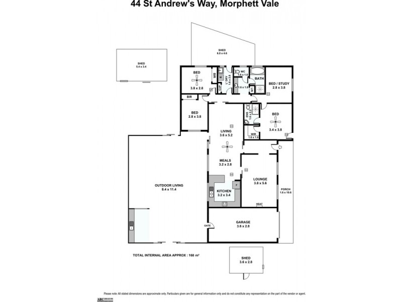 44 St Andrews Way, Morphett Vale SA 5162 Floorplan