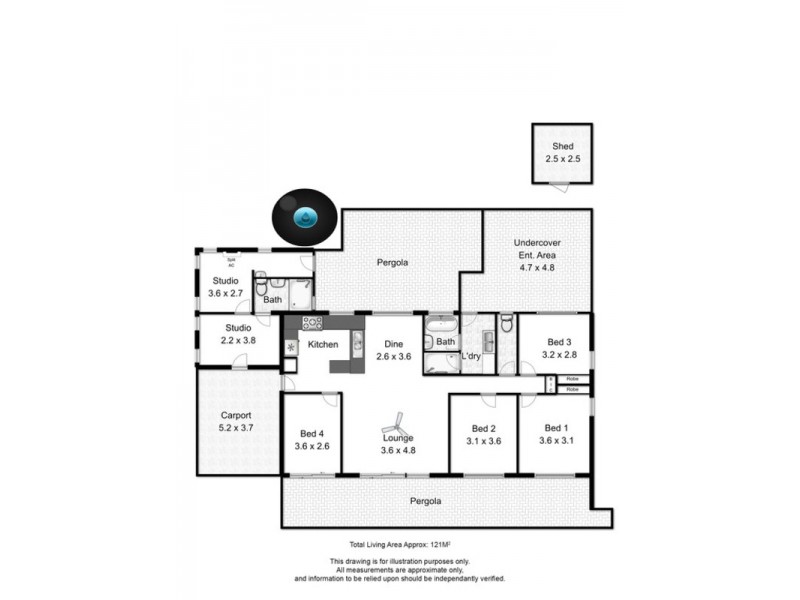 1 KOOKABURRA Court, Willunga SA 5172 Floorplan