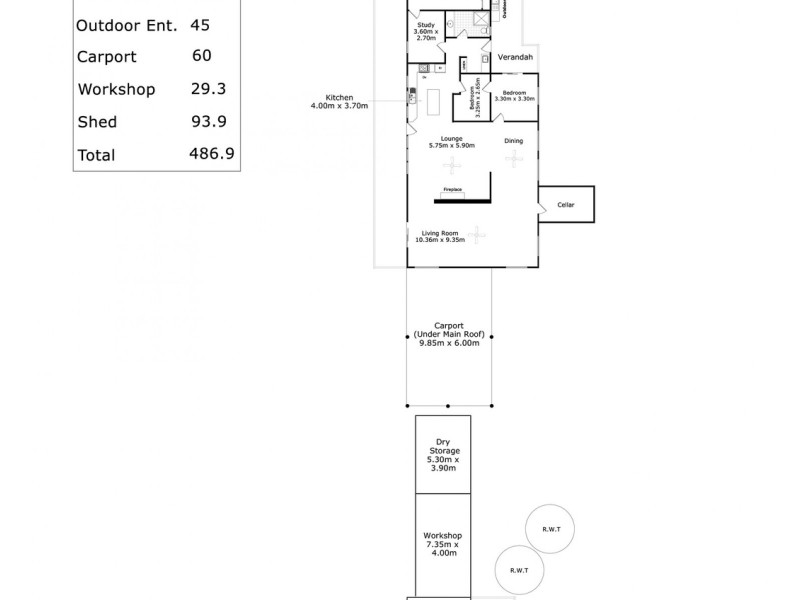 81 Woodvale Road, Yankalilla SA 5203 Floorplan