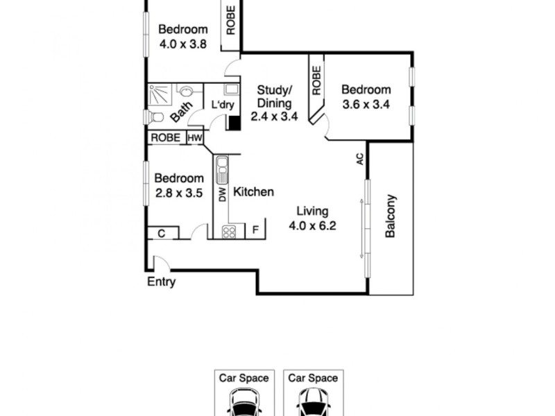 21/700 Queensberry Street, North Melbourne VIC 3051 Floorplan