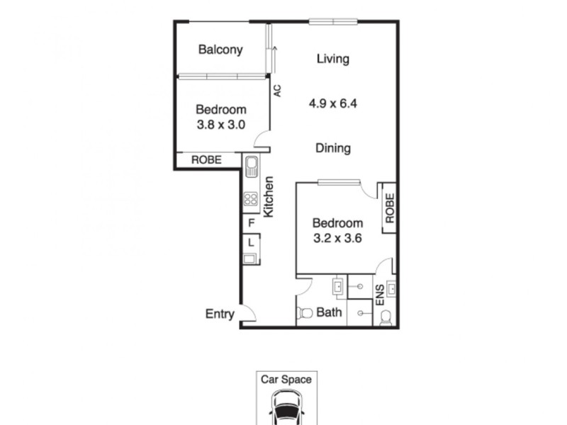 408/179 Boundary Road, North Melbourne VIC 3051 Floorplan
