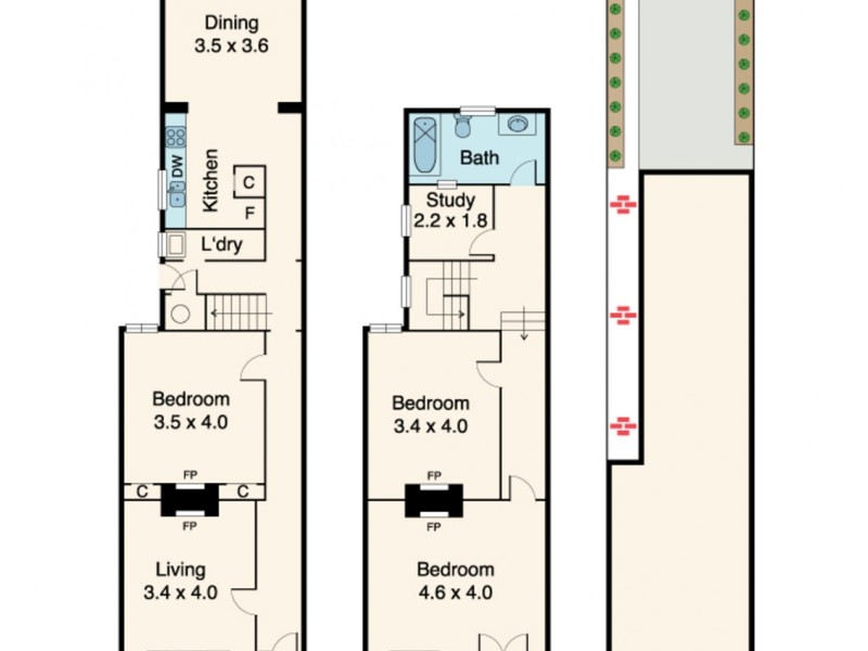 131 Park Drive, Parkville VIC 3052 Floorplan