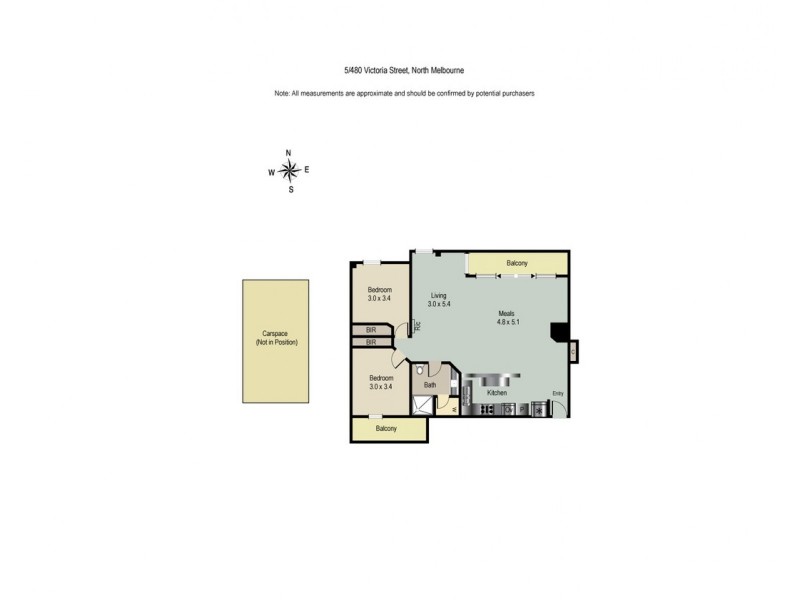 5/480 Victoria Street, North Melbourne VIC 3051 Floorplan