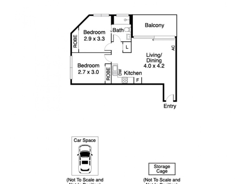 306/103-107 Hawke Street, West Melbourne VIC 3003 Floorplan