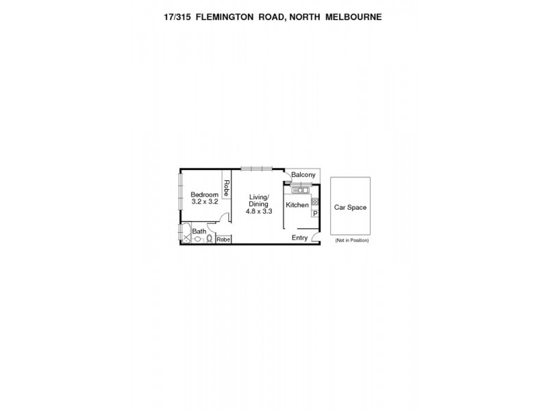 17/315 Flemington Road, North Melbourne VIC 3051 Floorplan