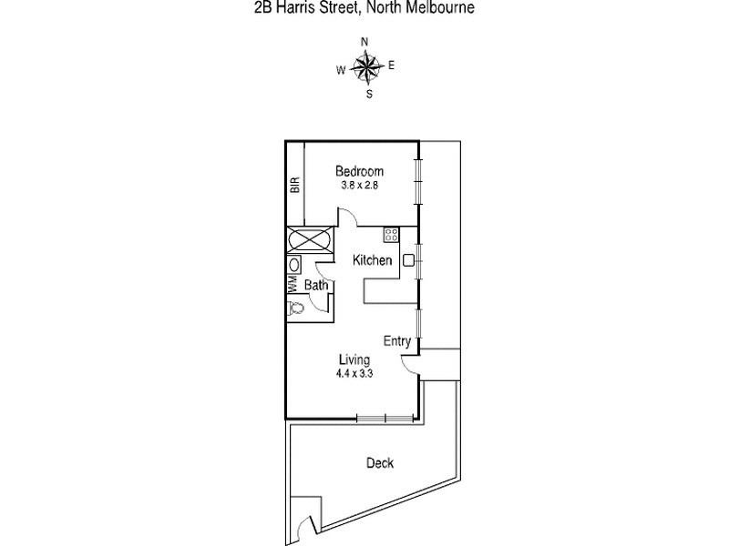 2B Harris Street, North Melbourne VIC 3051 Floorplan