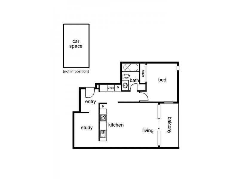 401/33 Wreckyn Street, North Melbourne VIC 3051 Floorplan