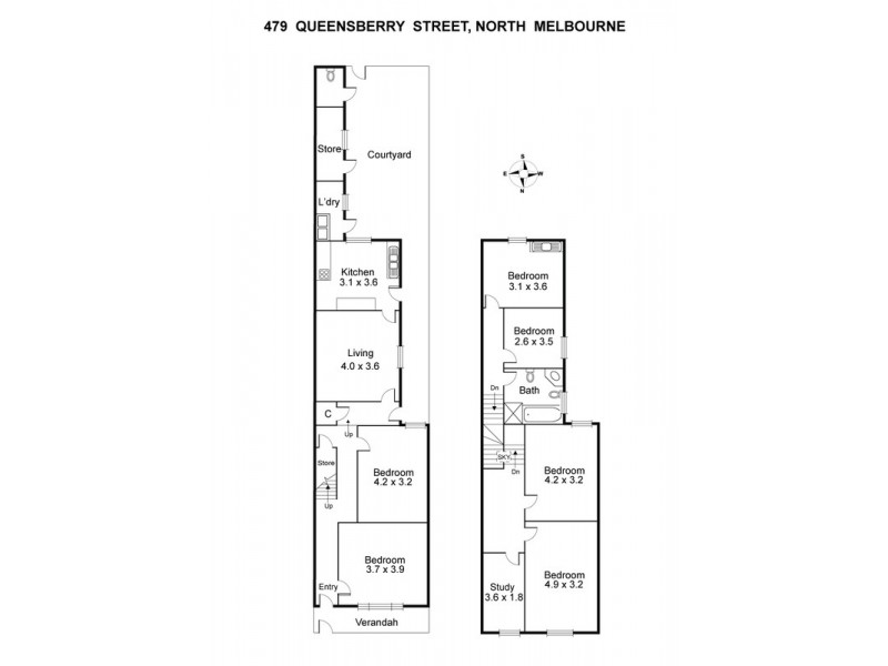 479 Queensberry Street, North Melbourne VIC 3051 Floorplan