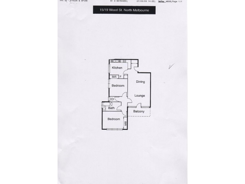 15/19 Wood Street, North Melbourne VIC 3051 Floorplan