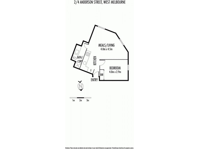 2/4 Anderson Street, West Melbourne VIC 3003 Floorplan