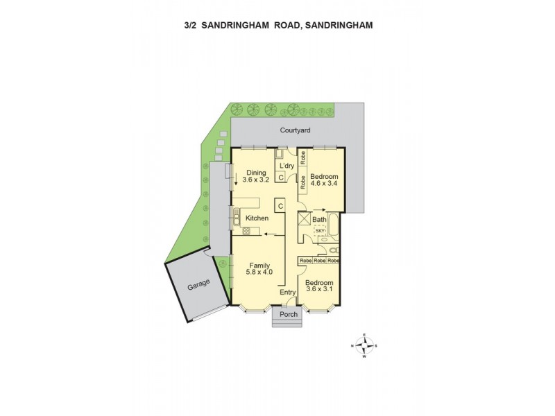 3/2 Sandringham Road, Sandringham VIC 3191 Floorplan