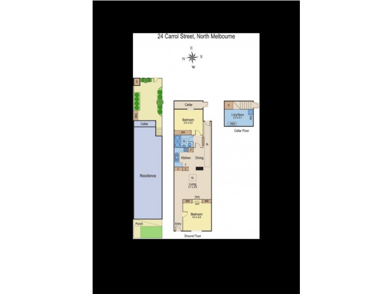 24 Carroll Street, North Melbourne VIC 3051 Floorplan