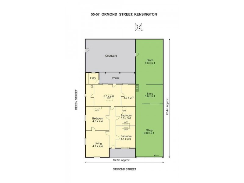 55-57 Ormond Street, Kensington VIC 3031 Floorplan