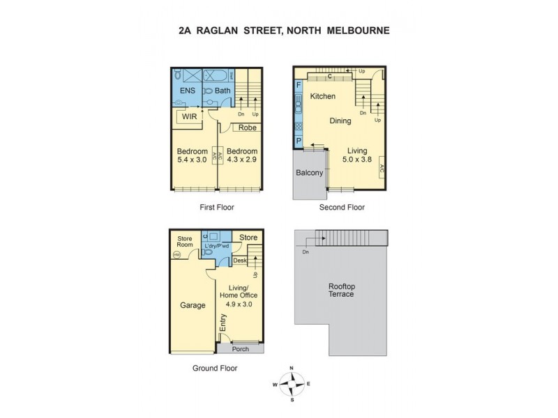 2A Raglan Street, North Melbourne VIC 3051 Floorplan