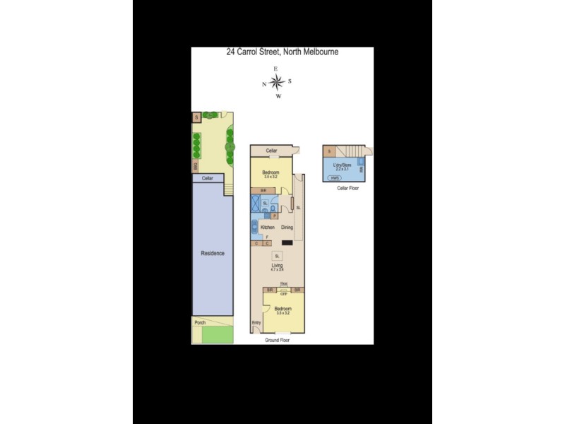 24 Carroll Street, North Melbourne VIC 3051 Floorplan