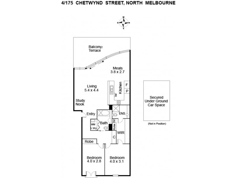 4/175 Chetwynd Street, North Melbourne VIC 3051 Floorplan