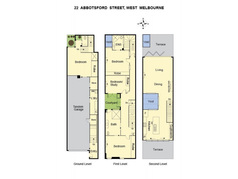 22 Abbotsford Street, West Melbourne VIC 3003 Floorplan