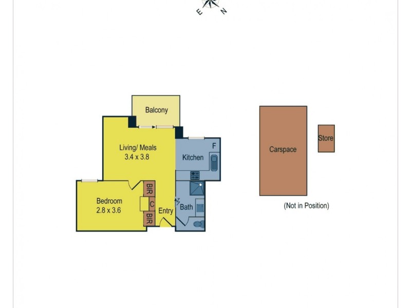 56/163-171 Flemington Road, North Melbourne VIC 3051 Floorplan