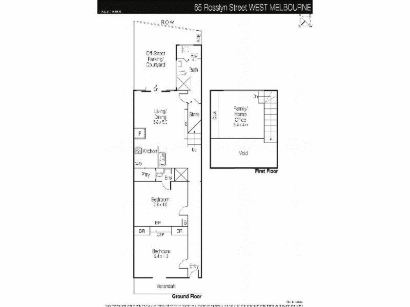 65 Rosslyn Street, West Melbourne VIC 3003 Floorplan