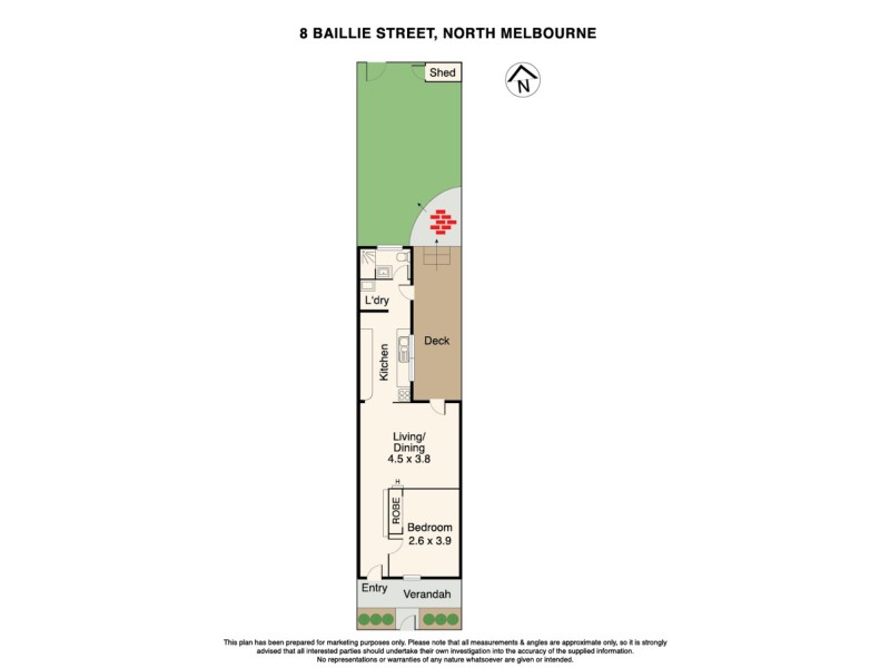 8 Baillie Street, North Melbourne VIC 3051 Floorplan