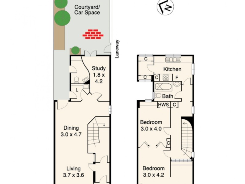 364 King Street, West Melbourne VIC 3003 Floorplan