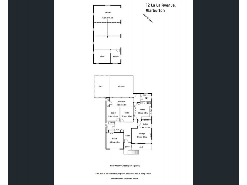 12 La La Avenue, Warburton VIC 3799 Floorplan