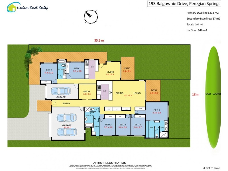 193 Balgownie Drive, Peregian Springs QLD 4573 Floorplan