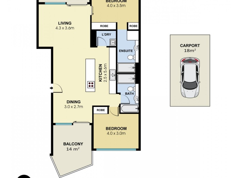 1102/1808 David Low Way, Coolum Beach QLD 4573 Floorplan