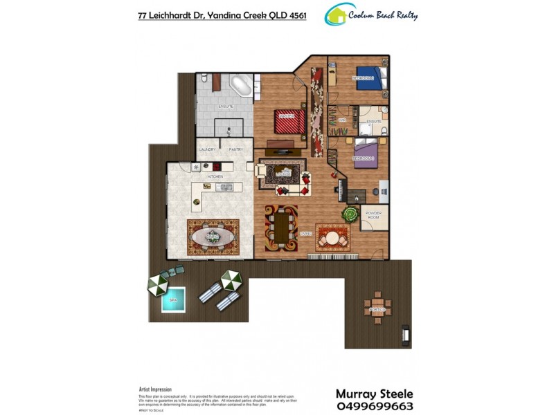 77 Leichhardt Drive, Yandina Creek QLD 4561 Floorplan